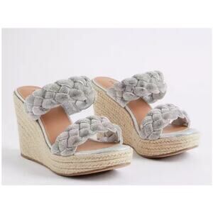 Torrid Rhinestone Braided Espadrille Platform Wedge NWT 8WW